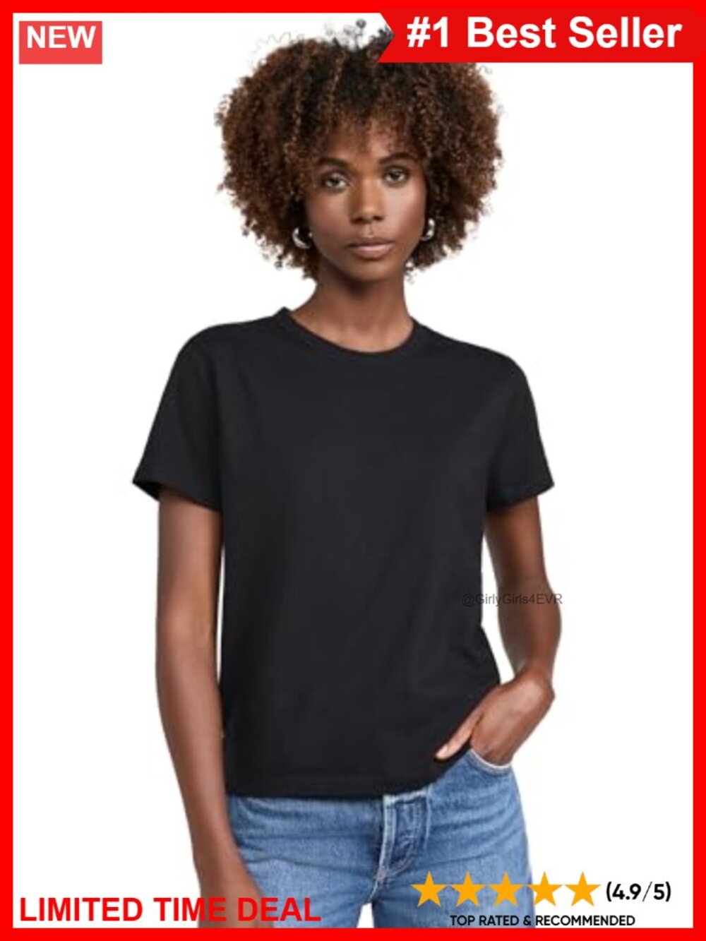 Madewell The Perfect Crewneck Tee Lightweight Jersey T-Shirt